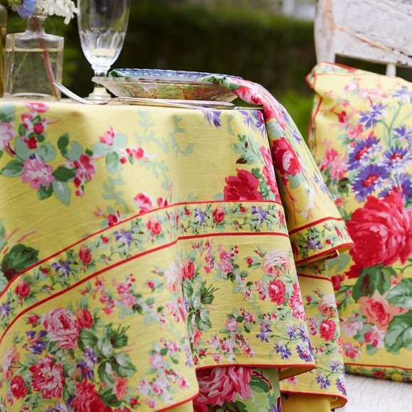 April Cornell Tablecloth Cottage Rose 36x36 NWT - Picture 4 of 4